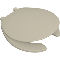 Asiento Redondo Marfil Confort 92 | Polipropileno | Cierre Estándar | Fijación Reforzada