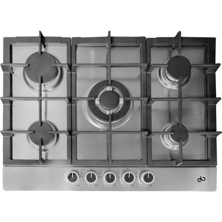 Parrilla EB Técnica EB-484  70 cm  5 Quemadores  Acero Inoxidable