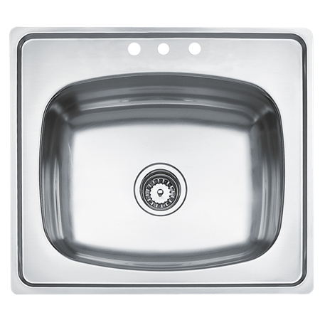 Fregadero de empotrar una tina acero inoxidable 63.5×56.1 PM4065