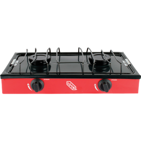 Parrilla IUSA 604973  2 Quemadores  Gas LP  Color Rojo
