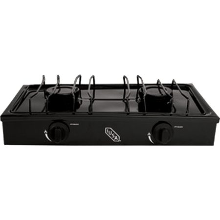 Parrilla IUSA 604974  2 Quemadores  Gas LP  Color Negro