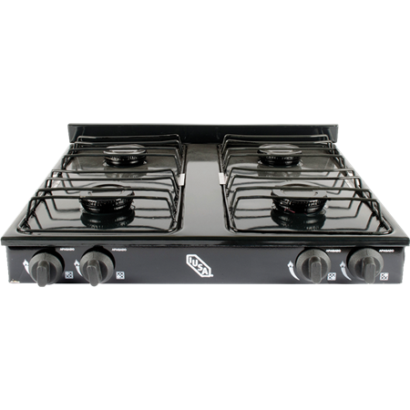 Parrilla IUSA 604980  4 Quemadores  Gas LP  Color Negro