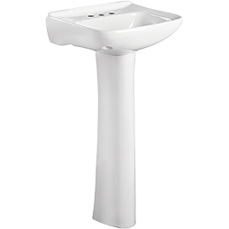 Pedestal Cosmos Blanco  Cerámica Vitrificada  Para Lavabo 4”