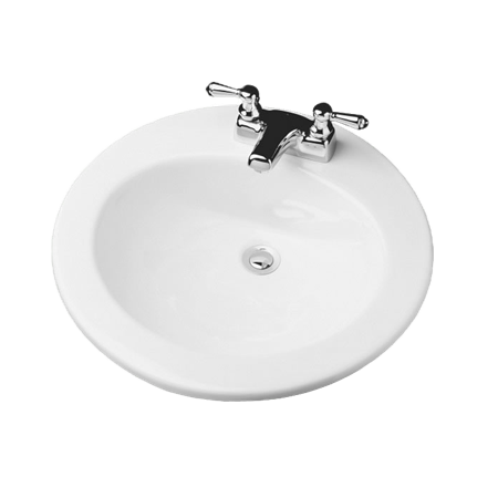 Lavabo de Sobreponer Blanco Venus 52060 Cerámica PM5416