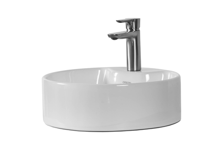 Lavabo de Sobreponer Neo Cerámica de Alto Brillo Sin Rebosadero 52735-021 PM5468