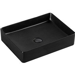 LAVABO CASSIUS MATE NEGRO DE SOBRE PONER C/CONTRA