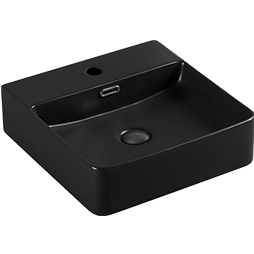 LAVABO ATTICUS MATE NEGRO C/CONTRA