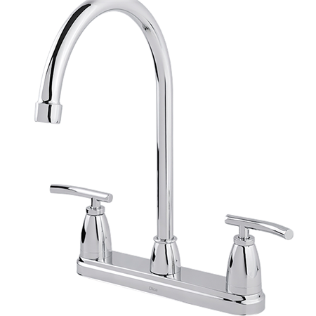 Mezcladora Ecológica Dica 4334 para Fregadero  8" Cuello Alto  Cromo