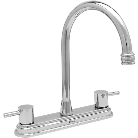 Mezcladora Dica 4321 para Cocina  Palanca Minimalista  8" Cromo