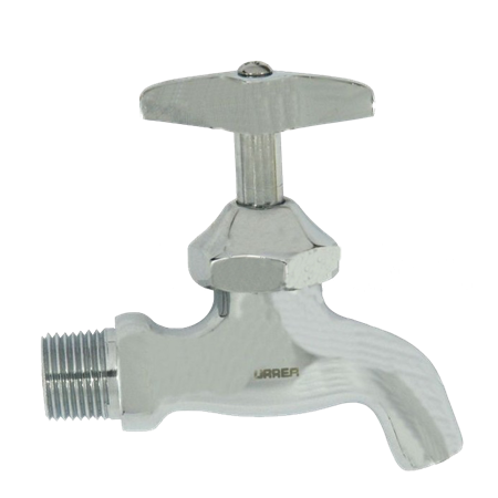 Llave de Agua con Pico Cromado, Modelo 18CR, Urrea