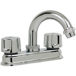 Mezcladora para Lavabo 4”  Cartucho Cerámico  Modelo 24T  Cromo