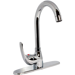 MEZCLADORA MONOMANDO P/FREGADERO C/CHAPETON D/LATON 104FM