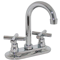 Mezcladora Rugo 24CC para Bar  4”  Pico Abatible  Cartucho Cerámico  Cromo