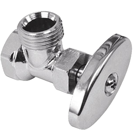 Llave de Control Urrea Angular Acabado Cromado PV8616