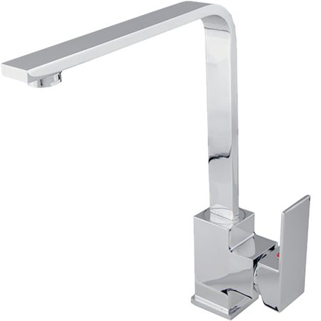 Monomando Ecológico Dica 4087 para Fregadero  Acabado Cromo  Alta Durabilidad