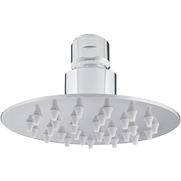 Regadera Ecológica Dica 4534R | Plato Redondo 4” | Sin Brazo ni Chapetón | Cromo