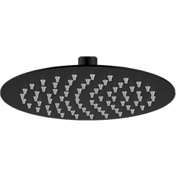 Regadera Ecológica Dica 4541RTS.2 | 9” Redonda | Sin Brazo | Negro Mate