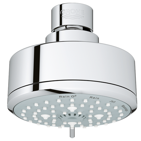 Regadera Grohe Tempesta 4 Tipos de Torrente Anticalcáreo Latón Cromado PV9435