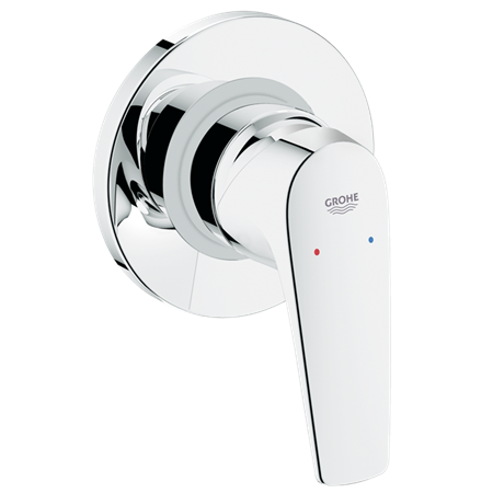Monomando Grohe para Regadera/Tina Bauflow con Válvula Cromo PV9632