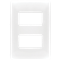 CI0-PLA02-BLA PLACA 2 MODULOS CIEN BLANCO