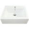 Lavabo Borgoña Blanco  Sobreponer  Con Contra  46 x 46 x 16 cm