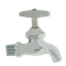 Llave de Agua con Pico Cromado, Modelo 18CR, Urrea